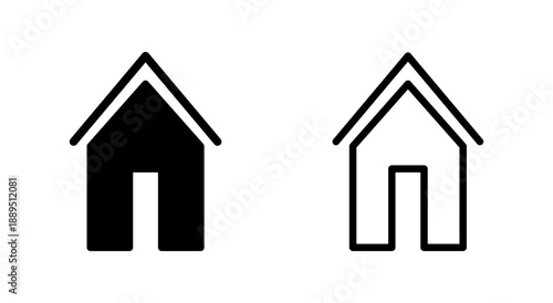 House icon symbol for apps and websites. Home sign and symbol
