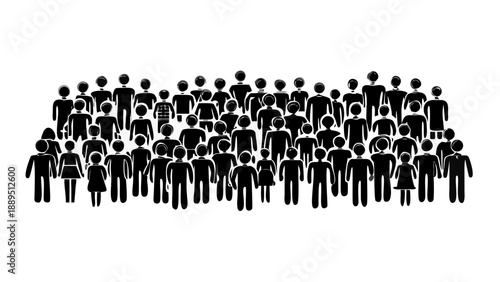 Diverse group of people standing together in unity and solidarity