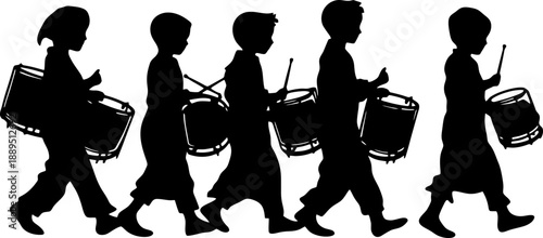 Children waking people for sahur