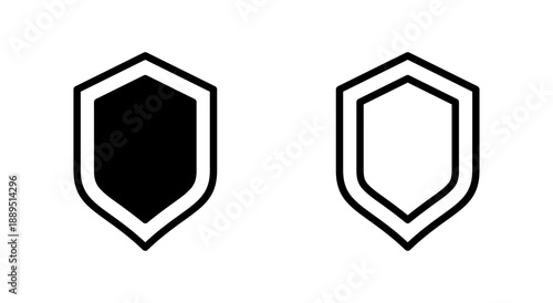 Shield icon symbol for apps and websites. Protection icon. Security sign and symbol