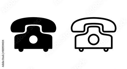 Telephone icon symbol for apps and websites. phone sign and symbol