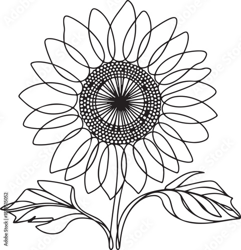 Sunflower Design clipart vector