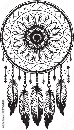 Sunflower Design clipart vector