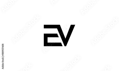 EV initial letters logo or EV monogram