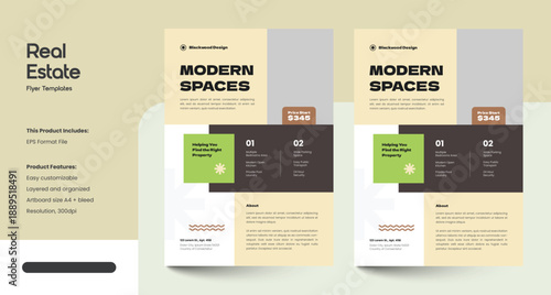 Clean, Modern and Professional Real Estate Flyer