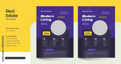 Clean, Modern and Professional Real Estate Flyer