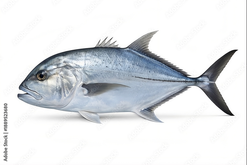 Fototapeta premium fish on white background good for fishing advertising
