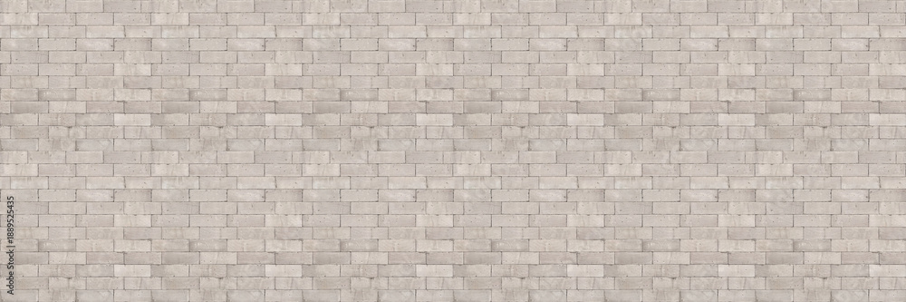 Fototapeta premium Dirty white brick texture seamless. Brick Wallpaper