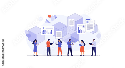 Teamwork and collaboration in business data analysis and project management.