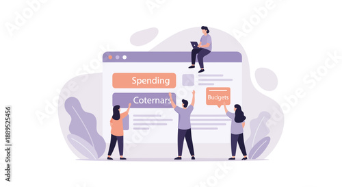 Teamwork building a website together creating online content and collaborating.