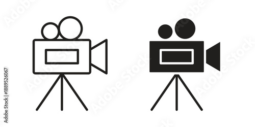 Film making icons suitable for infographics, websites and print media and interfaces. Line vector icon.
