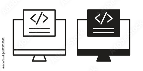 Front end icons suitable for infographics, websites and print media and interfaces. Line vector icon.