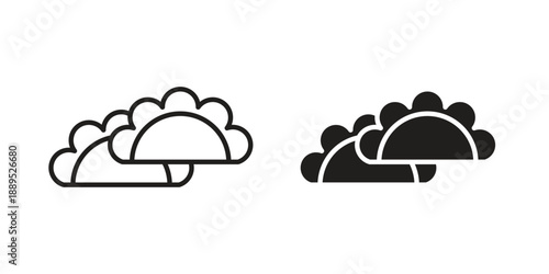 Gujjia icons suitable for infographics, websites and print media and interfaces. Line vector icon.