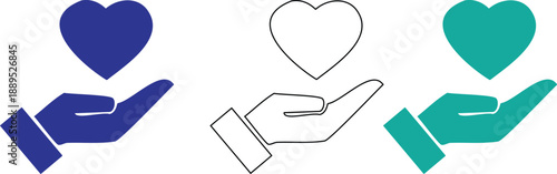 Hands Holding Hearts Symbolizing Love and Care