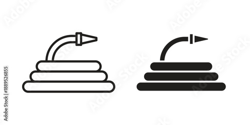 Hose icons suitable for infographics, websites and print media and interfaces. Line vector icon.