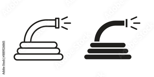 Hose icons suitable for infographics, websites and print media and interfaces. Line vector icon.