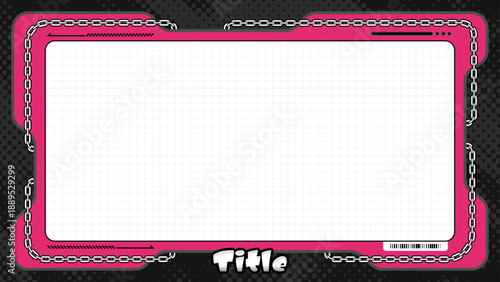 チェーンの装飾のクールなフレーム背景