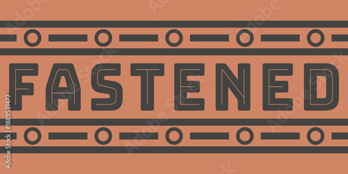 Fastened Stripe Badge Illustration