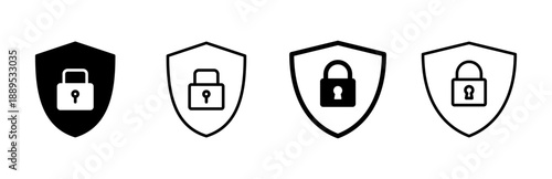 Security icon set. protection icon. privacy. vpn
