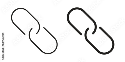 Link icons suitable for infographics, websites and print media and interfaces. Line vector icon.