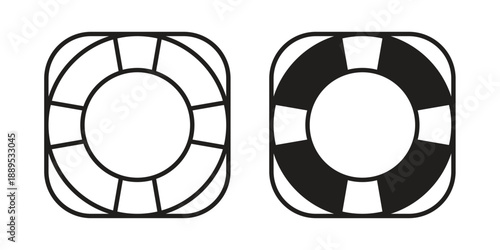 Lifeguard icons suitable for infographics, websites and print media and interfaces. Line vector icon.