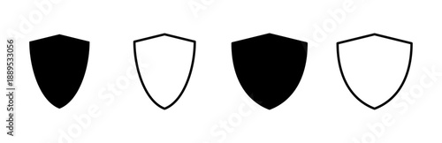 Shield icon set. Protection icon vector. Security vector icon