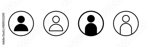 User Icon set. person sign. people icon.