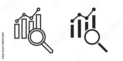 Market research icons suitable for infographics, websites and print media and interfaces. Line vector icon.
