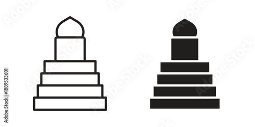 Minbar icons suitable for infographics, websites and print media and interfaces. Line vector icon.