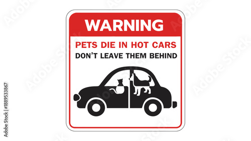 A warning sign about pets dying in hot cars is displayed prominently.
