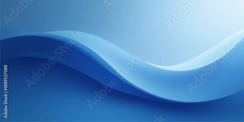 Abstract blue wave background featuring a dynamic flow of futuristic curves and light lines in a vector art illustration perfect for a professional business wallpaper or motion texture backdrop