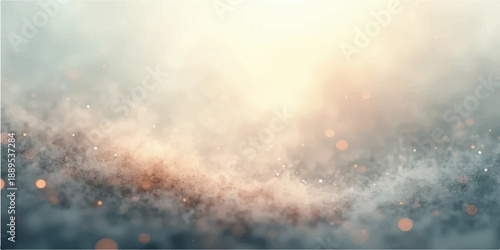 Atmospheric nature backdrop of a dark forest fire with smoke and mist under a stormy night sky featuring abstract light and moon textures