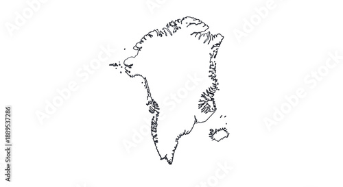 Simple line drawing of the continent of Africa.