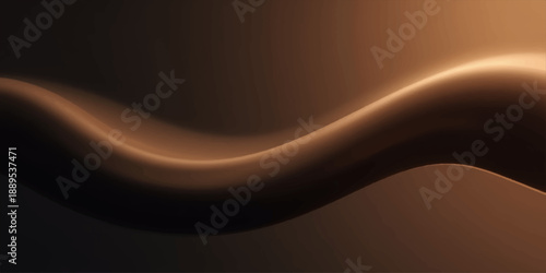 Abstract flowing orange and blue wave lines create a dynamic motion design pattern on a black texture backdrop with space for text in this vector illustration art concept