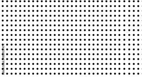 Black dots on white background forming a grid pattern.