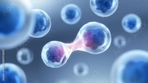 Embryonic Stem Cells, Medicine scientific concept, 3D rendering