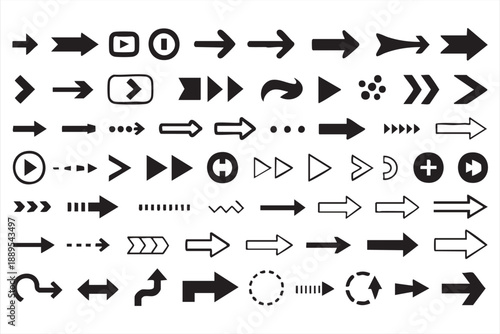UI Arrow Icons for Navigation, Direction, and Interface Controls
