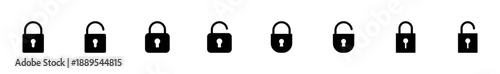 Lock icon vector isolated on white background. Encryption icon. Security symbol. Secure. Private