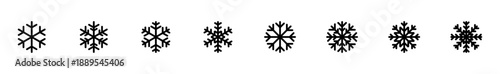 Snowflake icon vector isolated on white background. snow icon vector. Symbol of winter, frozen