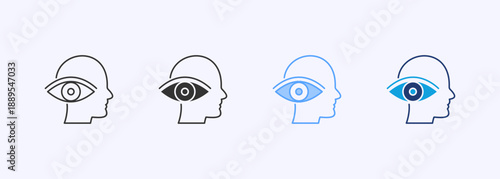 Rumination Icon Set Multiple Style Collection