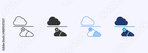 Coping With Rejection Icon Set Multiple Style Collection