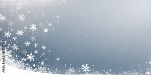 A grunge winter background featuring a blue snowflake pattern and artistic star ornaments for a cold Christmas holiday celebration card design