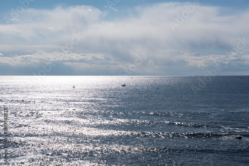 Wallpaper Mural Peaceful Maritime Scene under Cloudy Sky Torontodigital.ca