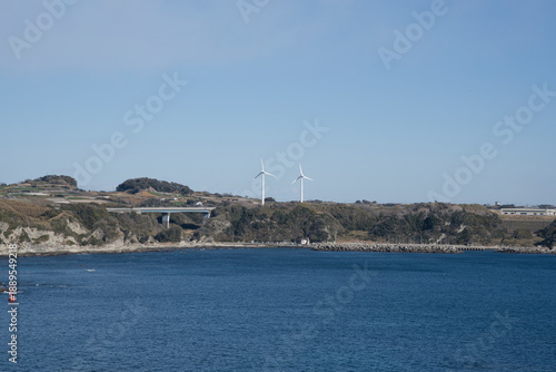 Wallpaper Mural Wind Turbines on the Coast of Miura City, Kanagawa Torontodigital.ca