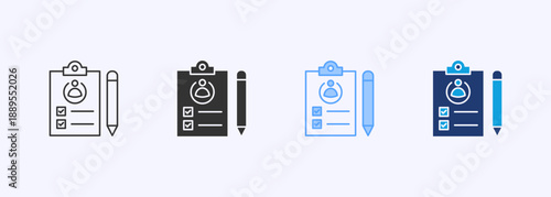 Profile Icon Set Multiple Style Collection