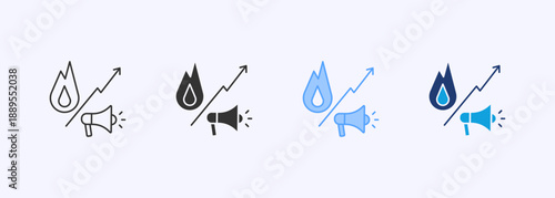 Tranding Icon Set Multiple Style Collection