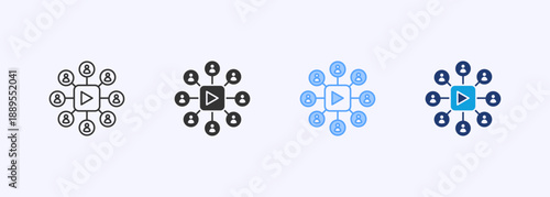 Viral Icon Set Multiple Style Collection