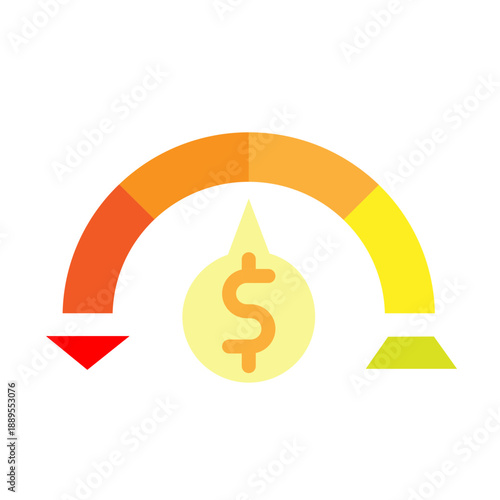 Credit Score Vector Icon Design