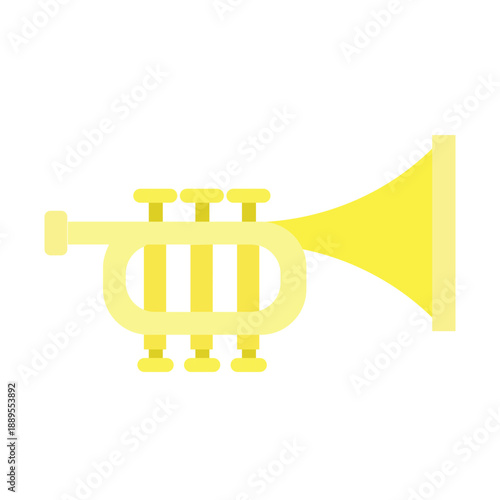 Trumpet Vector Flat Icon Design