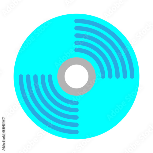 Record Sleeve Vector Flat Icon Design